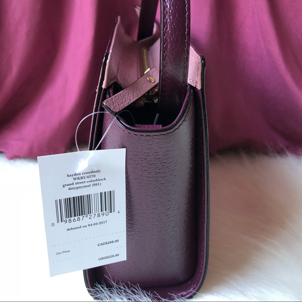 Kate Spade ♠️ NWT Pink/Purple Crossbody Bag - Picture 5 of 6